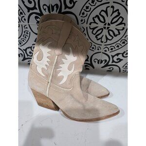 Dolce Vita Women's Size 10 Landen Western Boots Booties Suede Beautiful